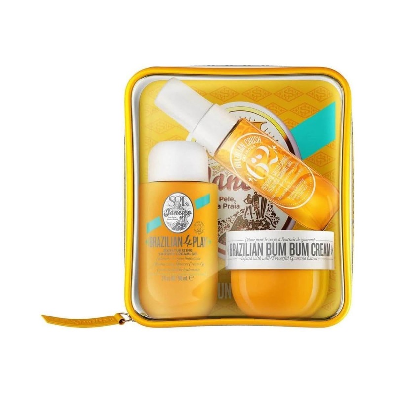 Sol de Janeiro Bum Bum Jet Set | Travel-Size Trio with Body Cream, Mist & Wash