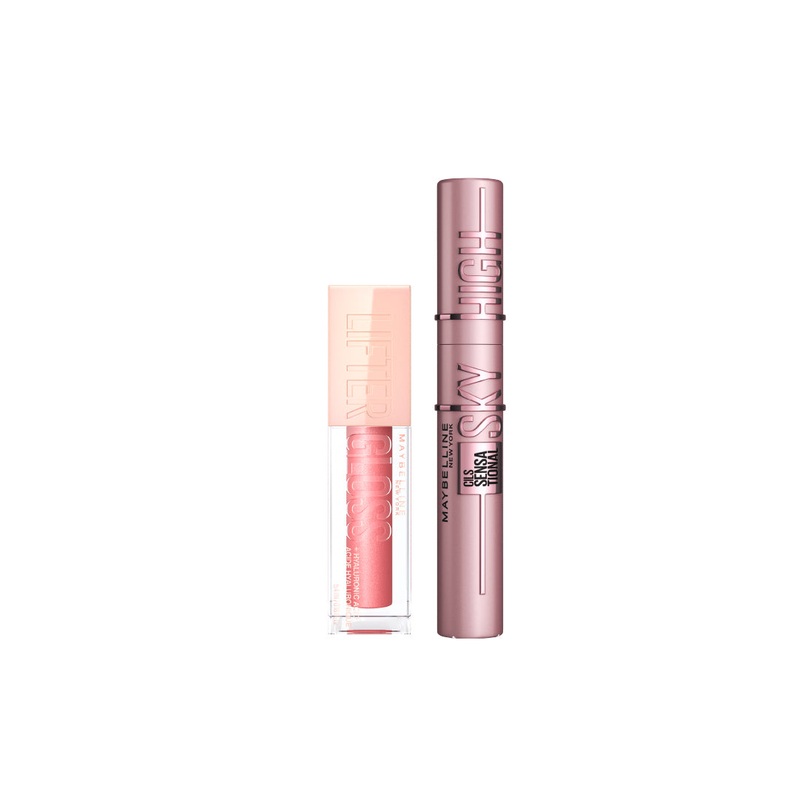 -15% Maybelline New York Sky High Mascara + Lifter Lip Gloss 01-Pearl