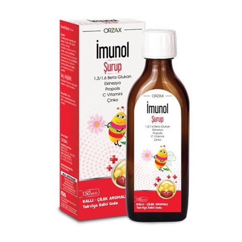 _munol Immune Support Syrup – Echinacea, Propolis, Vitamin C, Beta Glucan, Zinc Supplement for Children & Adults