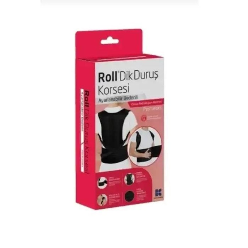 Roll Dik Duru_ Korsesi – Adjustable Posture Corrector for Back Pain Relief & Ergonomic Support