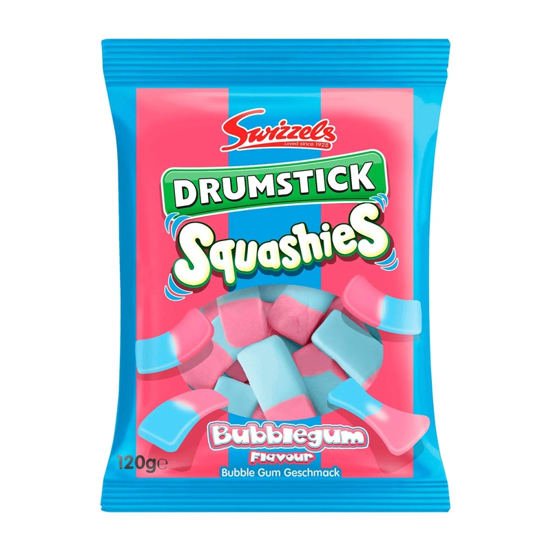 Swizzels Drumstick Squashies bubblegum foam sugar, 120 g