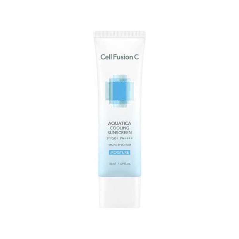 Cell Fusion C Aquatica Cooling Sunscreen SPF50+ PA++++  50ml | Lightweight UV Protection with Cooling Hydration