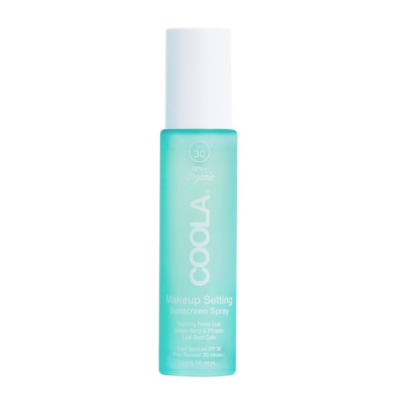 COOLA Suncare Face Makeup Setting Spray SPF 30 – Green Tea Aloe 1.7OZ