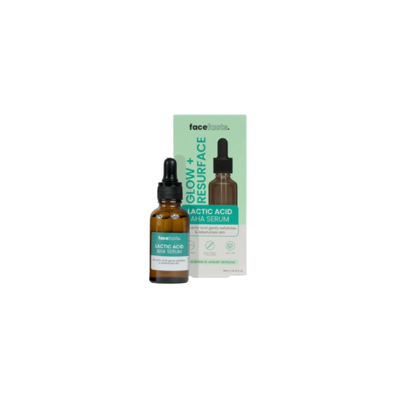 Facefacts Glow+Resurface Lactic Acid Aha Serum