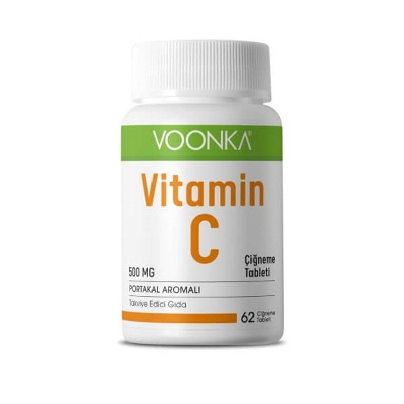 Voonka Vitamin C 500 mg Chewable Tablets – Immune System Support for Adults