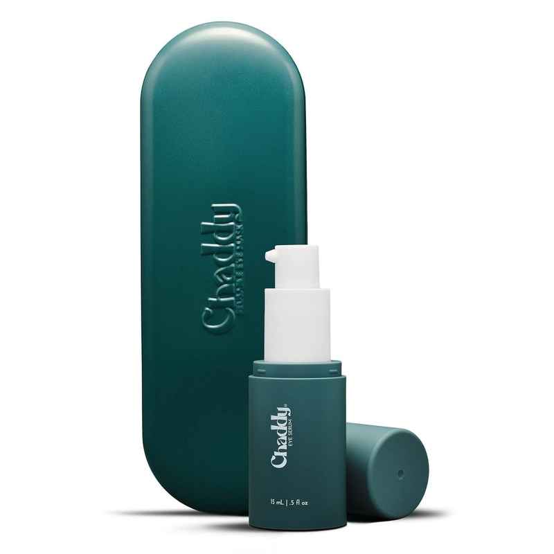 Chaddy Silky Eye Serum + Reusable Eye Mask Combo Pack | Depuff, Brighten & Hydrate Tired Eyes Eye Serum + Mask Combo