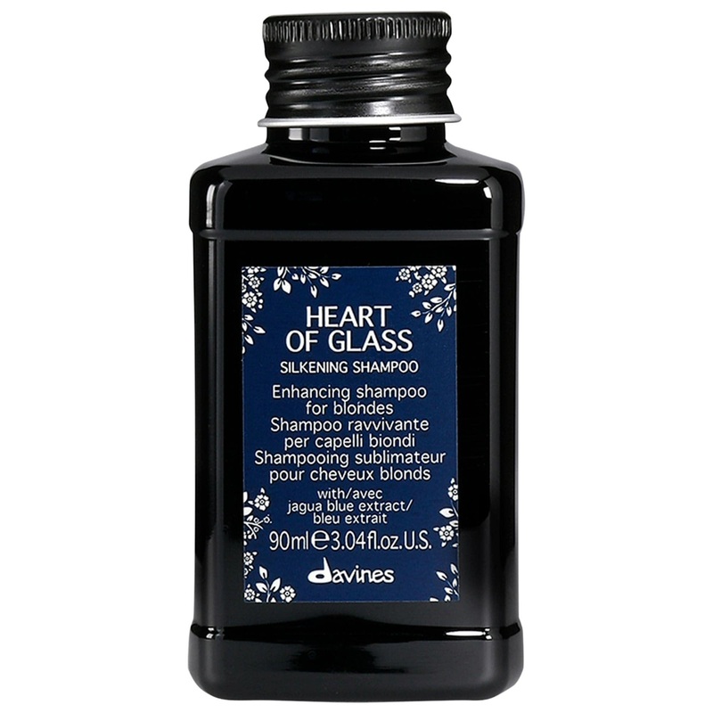 Davines Heart of Glass Silkening Shampoo: Anti-Brass Blonde Shampoo for Radiant Shine & Color Safe – Vegan Formula