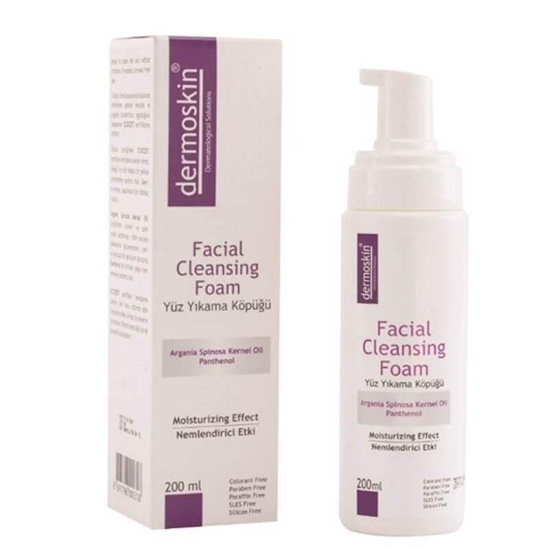 Dermoskin ECOCERT Certified Facial Cleansing Foam – Gentle, Natural, and Soothing for All Skin Types