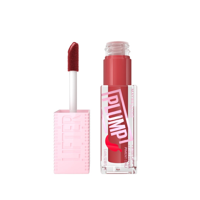 Maybelline New York Lifter Plum Lip Plumping Gloss With Chili Pepper And 5% Maxi-Lip Red Flag