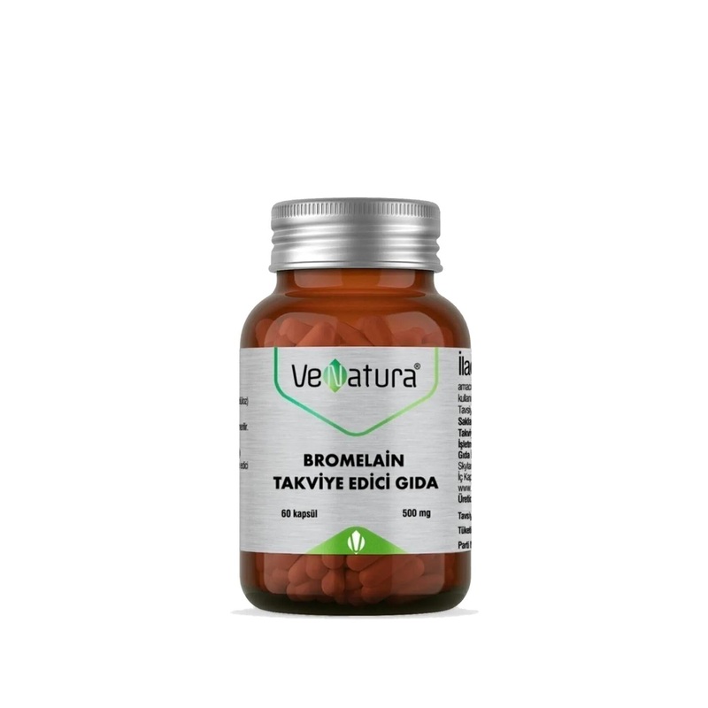 VeNatura Bromelain Dietary Supplement for Digestive Health Support – 60 Capsules
