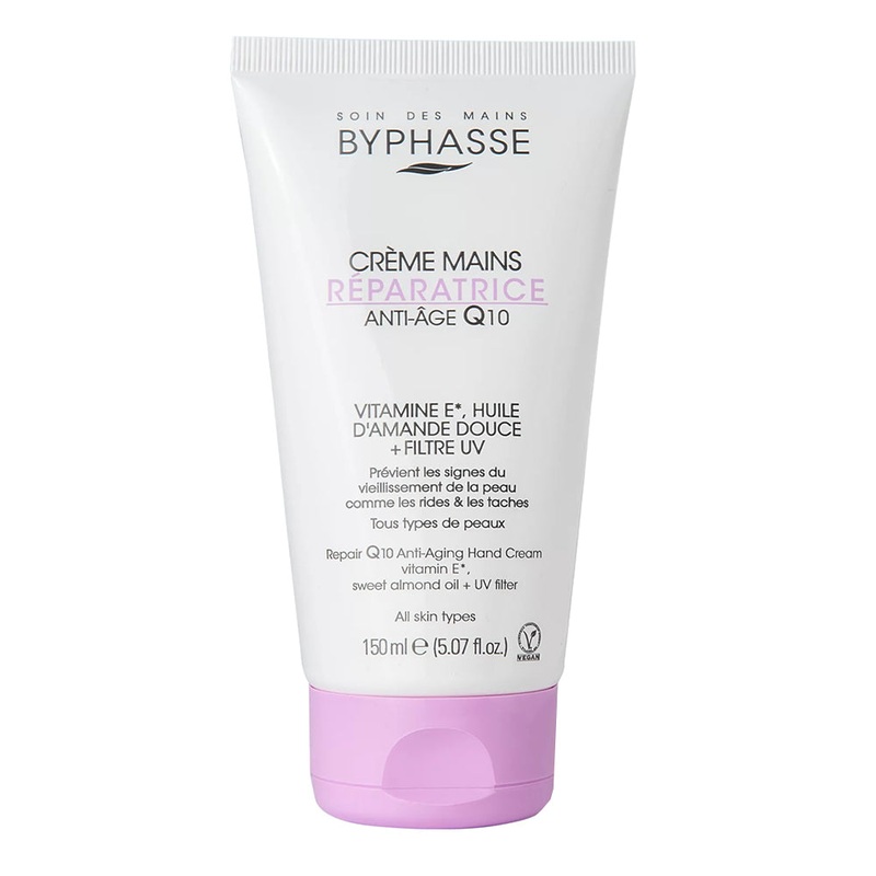 Byphasse – Crme Mains rparatrice Anti-ge Q10 – 150ml