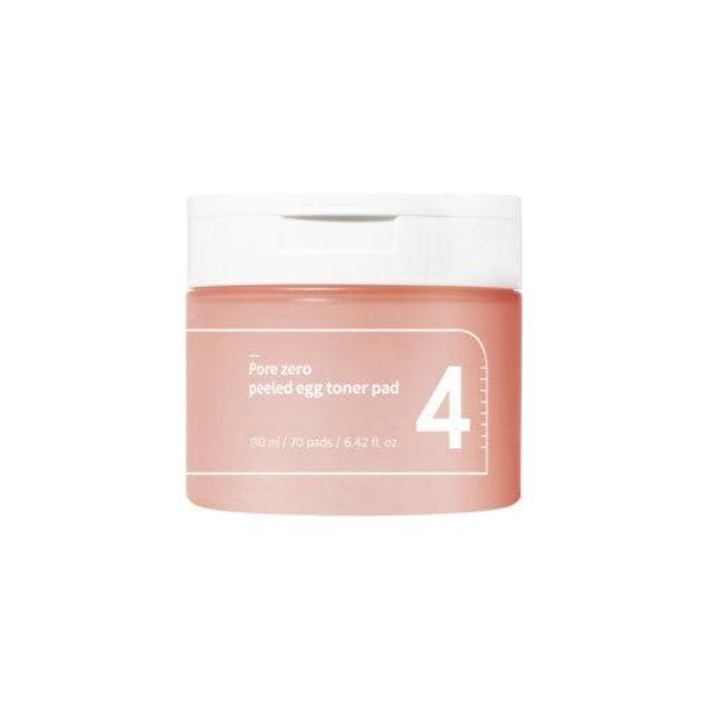 numbuzin No.4 Pore Zero Peeled Egg Toner Pad  70 Pads | Exfoliating & Hydrating Dual-Action Pads