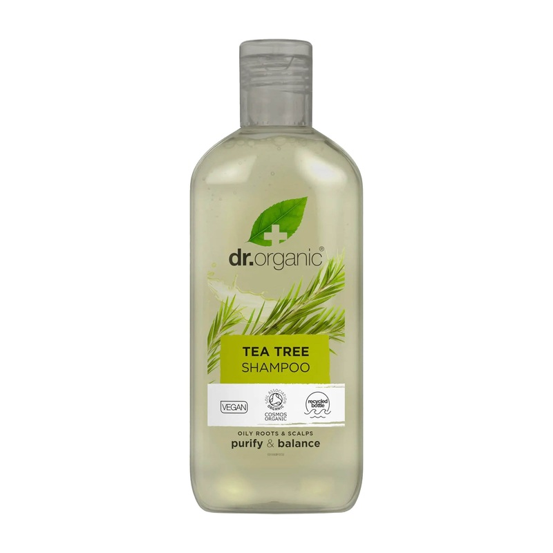 Dr Organic Tea Tree purify & balance shampoo, 265 mL