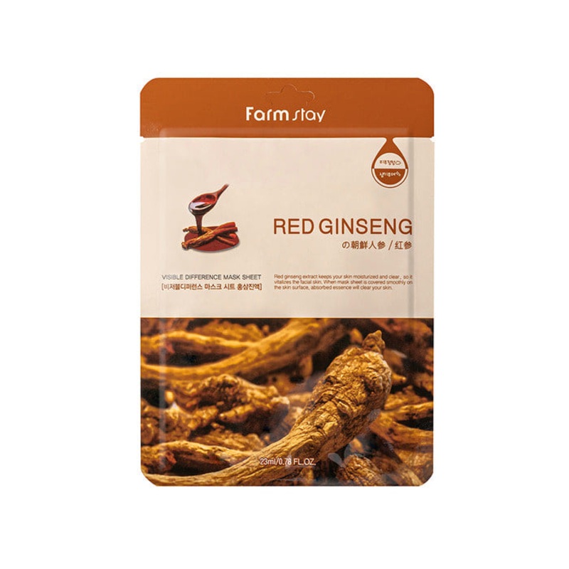Farmstay Visible Difference Red Ginseng Sheet Mask