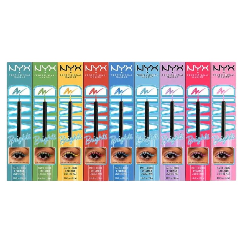 NYX Vivid Brights Liquid Eyeliner 01-black