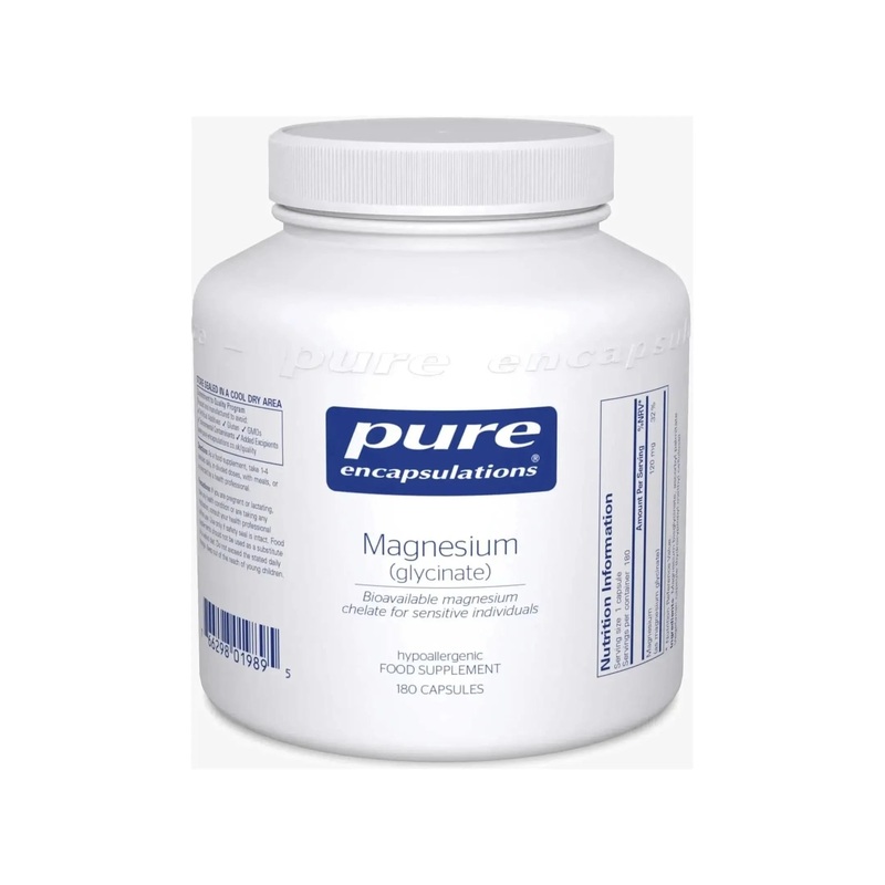 Pure Encapsulations Magnesium (Glycinate)  180 Capsules | High-Absorption Formula for Energy, Muscle & Nerve Support