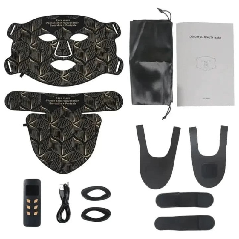 Skin Rejuvenation Beauty Apparatus Brown Set USB