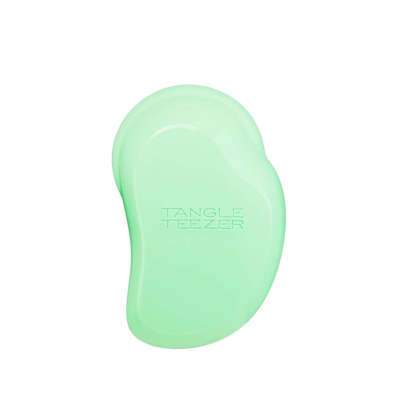 Tangle Teezer The Original Thick & Curly Hair Brush: Pain-Free Detangling, Minimizes Breakage, Pixie Green – Designed for Thick, Curly Hair