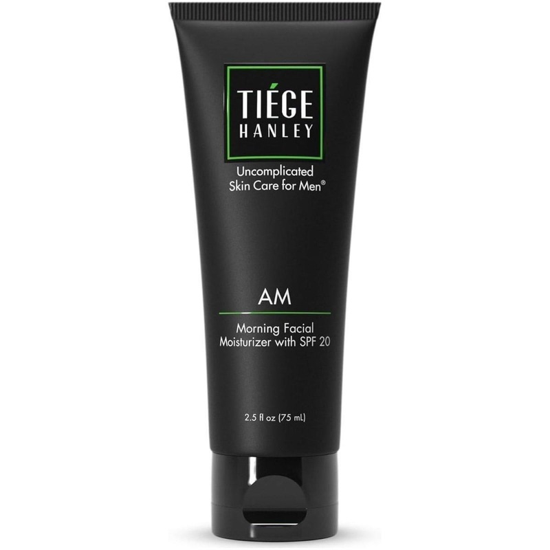 Tiege Hanley Morning Facial Moisturizer with SPF 20  75ml | Daily Hydrating Moisturiser for Men with Oil Control & Sun Protection