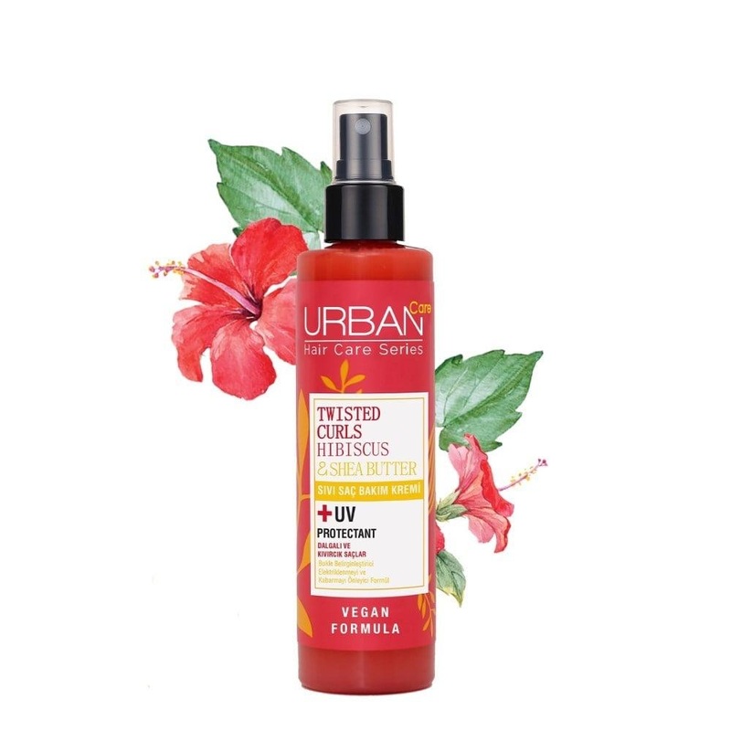 Urban Twisted Curls Hibiscus & Shea Butter Hair Care – Moisturizing, Paraben-Free, 6.76 fl oz