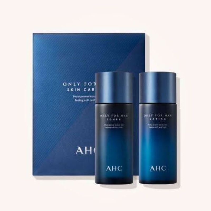 AHC Only For Men Skin Care Set (Toner 150ml + Lotion 150ml) | Oil Control & Hydration
