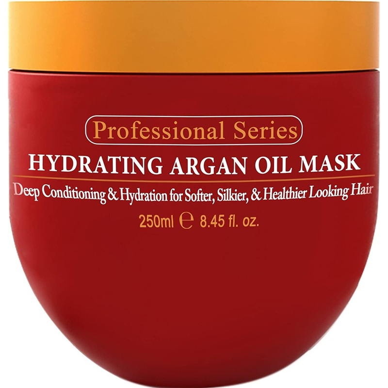 Arvazallia Hydrating Argan Oil Mask  250ml | Deep Moisture & Repair for Dry, Damaged Hair 8.45 Fl Oz (Pack Of 1)