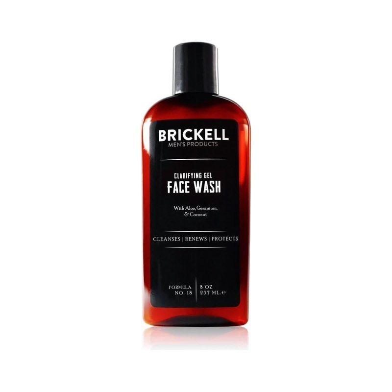 Brickell Clarifying Gel Face Wash  237ml | Oil-Control & Deep Cleansing Formula for Men