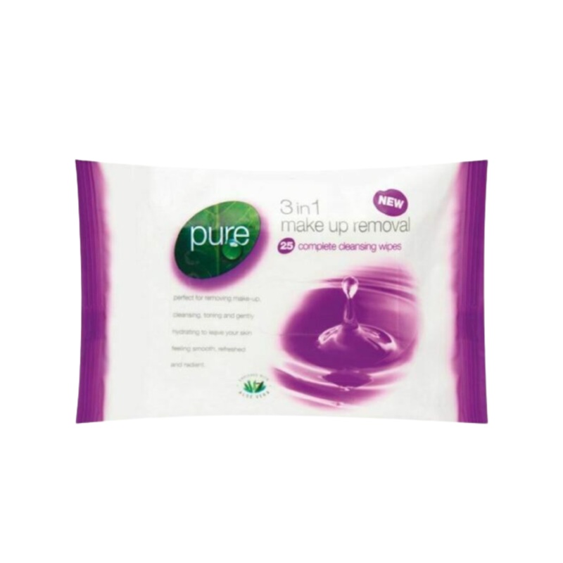 Pure 3 In 1 Wipes