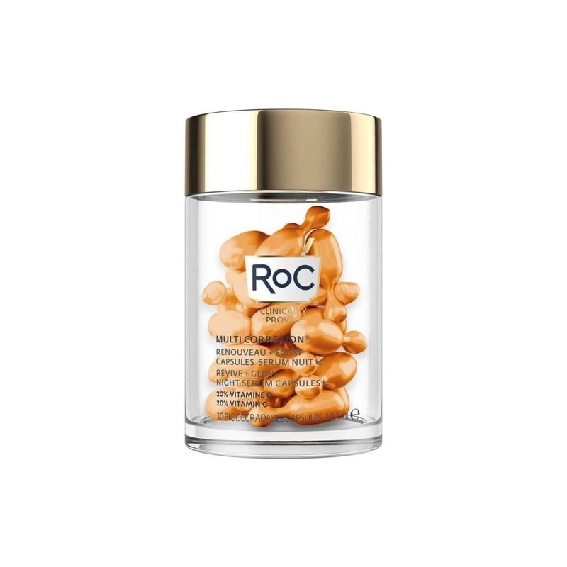 RoC Multi Correxion Revive + Glow Night Serum Capsules  30 Count