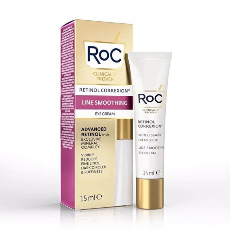 RoC Retinol Eye Cream: Reduce Wrinkles, Dark Circles & Puffiness – Anti-Aging Eye Treatment, 15ml (0.51 fl oz)