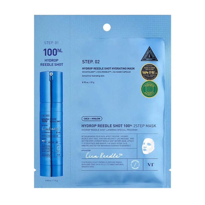 VT COSMETICS HYDROP REEDLE SHOT 100HL 2-STEP MASK