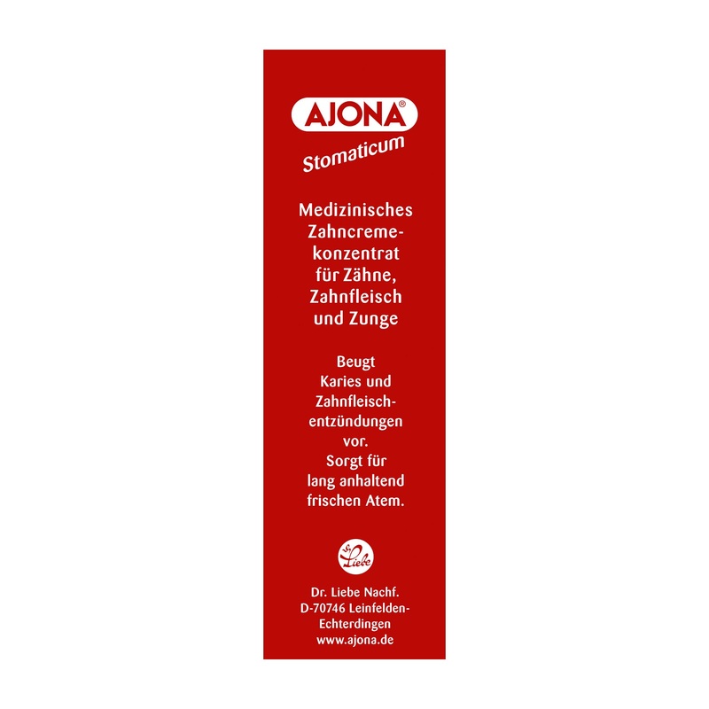 Ajona Stomaticum fluoride-free medical toothpaste concentrate, 25 mL