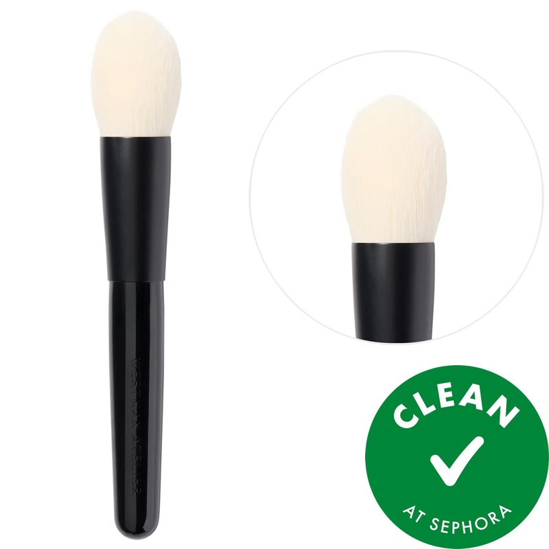 Clean Powder Brush II – Precise Application Vegan Makeup Brush Cruelty-Free Tapered for Blush, Contour, Highlight, Bronzer