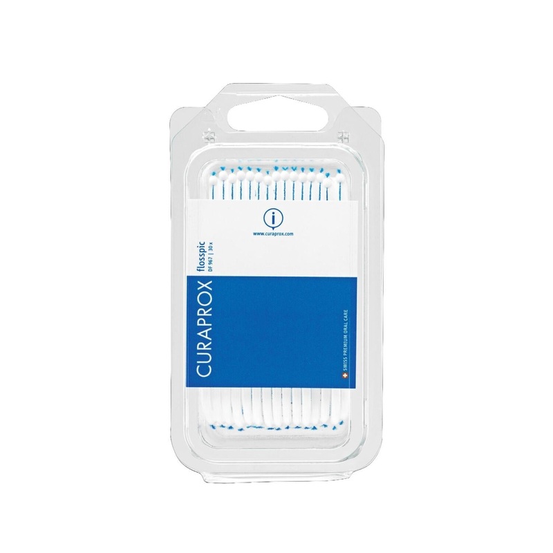Curaprox DF 967: Easy Reach Forked Dental Floss Picks – Superior Interdental Cleaning for Optimal Oral Hygiene & Gum Disease Prevention