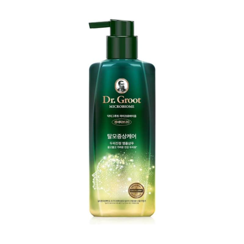 Dr.Groot Microbiome Sensitive20 Shampoo  400ml | Soothing Scalp Care with Probiotics, Cica & BHA