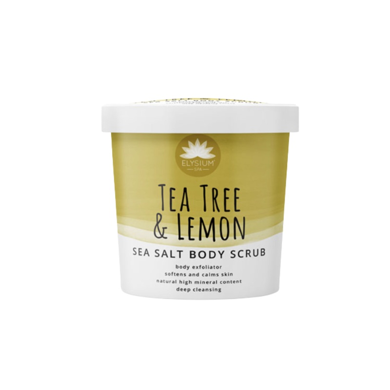 Elysium Tea Tree And Lemon Sea Salt Body Scrub