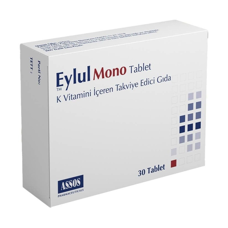 Eylul Mono Vitamin K2 Supplement – 150 mcg K2 per Tablet, Supports Bone & Cardiovascular Health