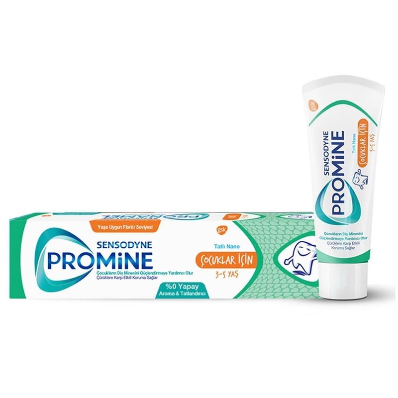 Sensodyne Promine Children’s Toothpaste 3-5 Years, Natural Cavity Protection, 1.69 fl oz