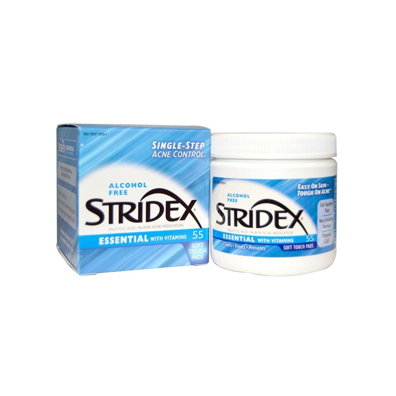 Stridex Essential Acne Treatment Pads 1% Salicylic Acid – 55 Soft Touch Pads
