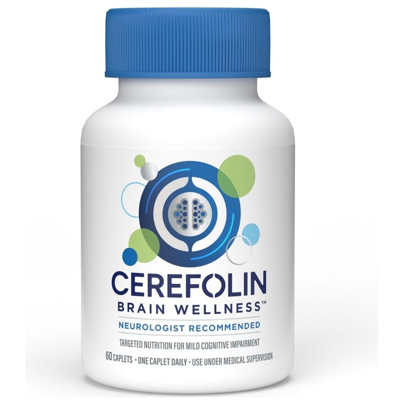 Cerefolin Brain Wellness  60 Caplets | Targeted Nutrition for Cognitive Health & Memory Support 60 Count