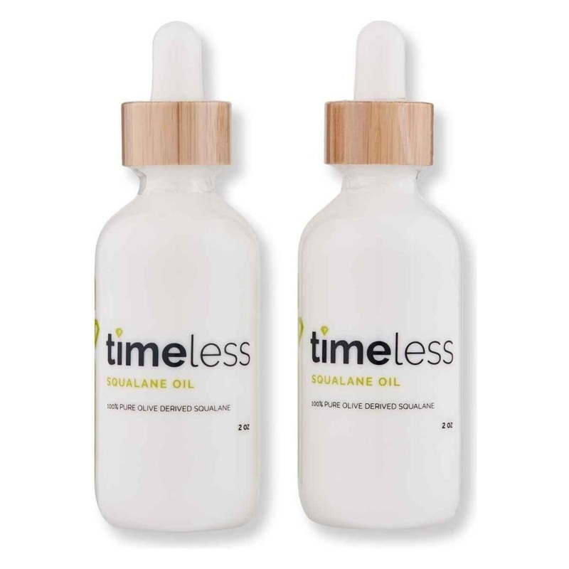 Timeless Skin Care Squalane Oil 100% Pure  60ml (2 Pack) | Lightweight Hydration for Radiance & Skin Balance