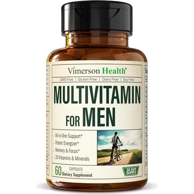 Vimerson Health Multivitamin for Men  30 Day Supply | Energy, Focus & Immune Support Men’S Multivitamin