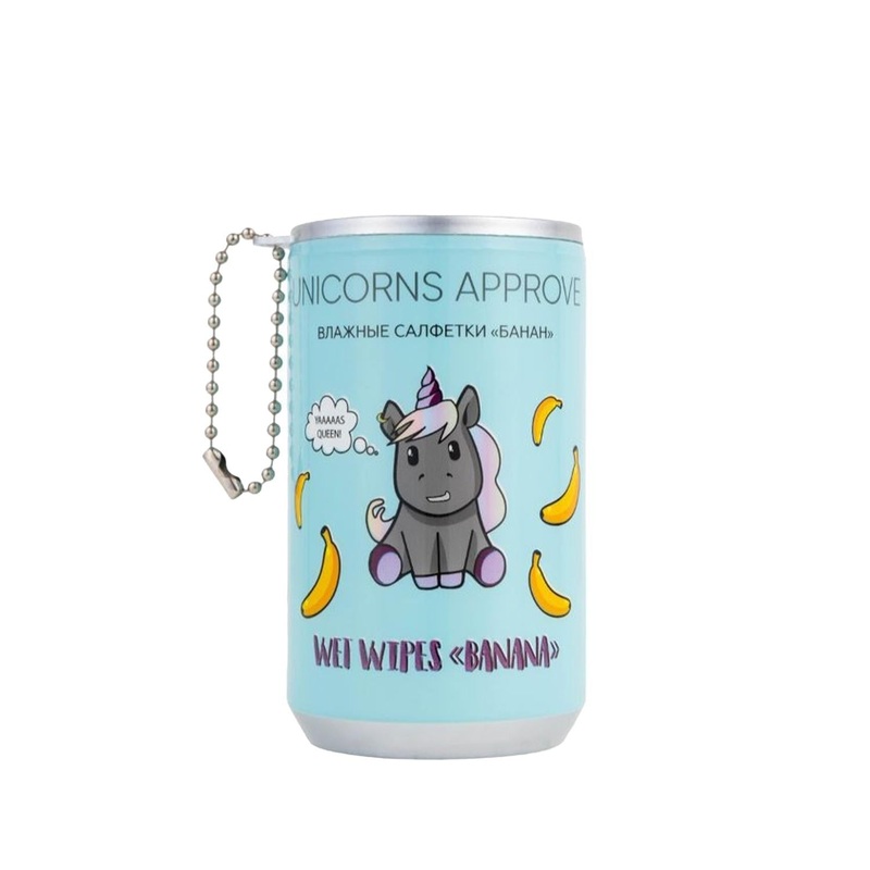 Soda Unicorn Banana Scented Wet Wipes for Babies – 30 Count, Gentle & Portable Cleaning Solution