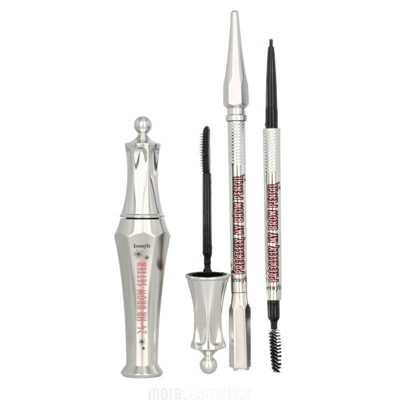 Benefit Duo Set: Precisely My Brow Pencil & 24H Brow Setter #4 Warm Deep Brown – 0,08 gr & 7 ml