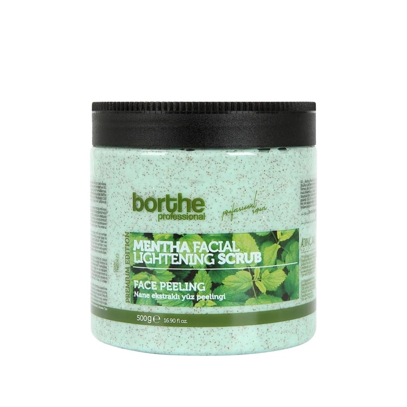 Borthe Mint Face Scrub 500g – Refreshing Exfoliating Cleansing for Smoother Brighter Skin