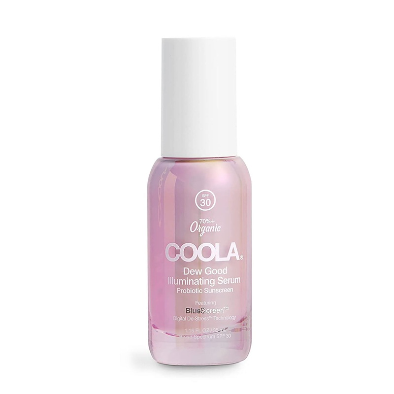 COOLA Suncare Dew Good Illuminating Serum Sunscreen with Probiotic Technology SPF 30 1OZ