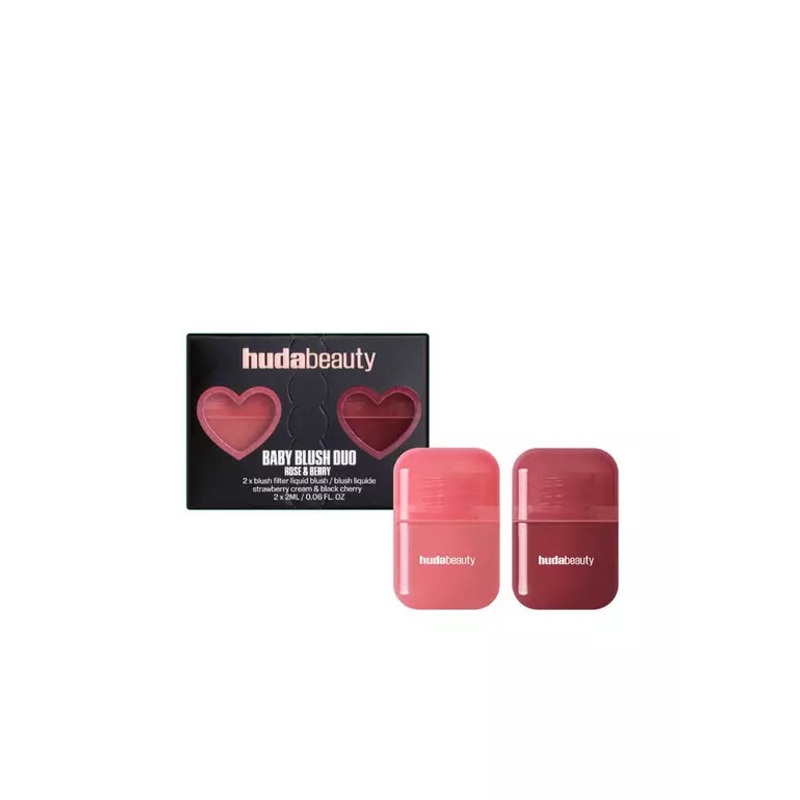 Huda Beauty Baby Blush Duo – Rose and Berry