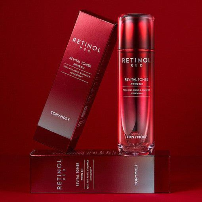 TONYMOLY Red Retinol Revital Toner  120ml | Smoother Skin & Youthful Glow