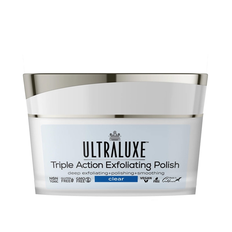 UltraLuxe Triple Action Exfoliating Polish – Clear 2OZ