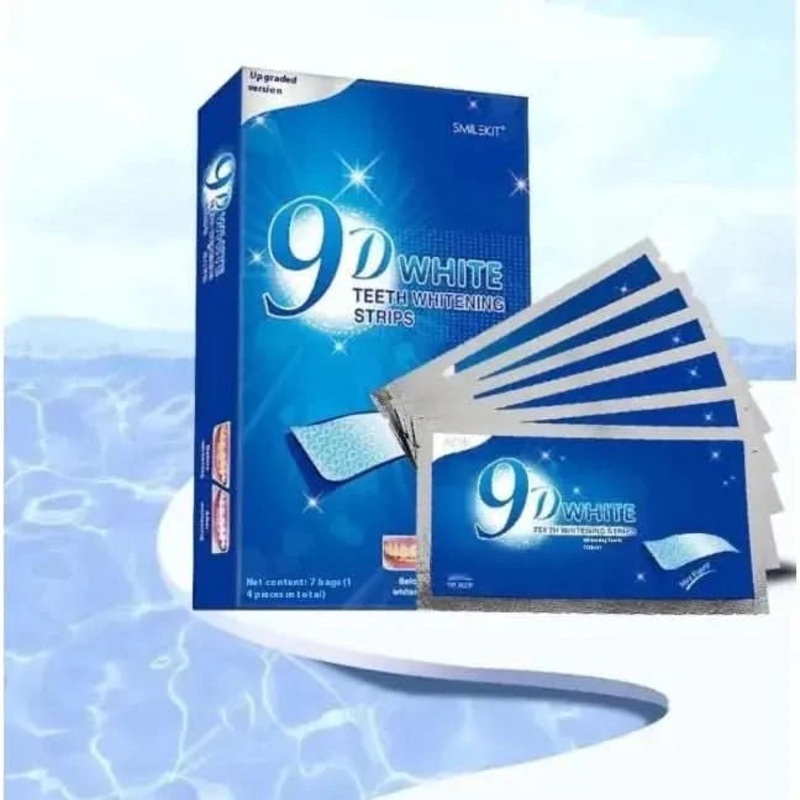 9D Whitening Strips  Advanced Teeth Whitening for a Brighter, Confident Smile 9D Teeth Strips Per Box